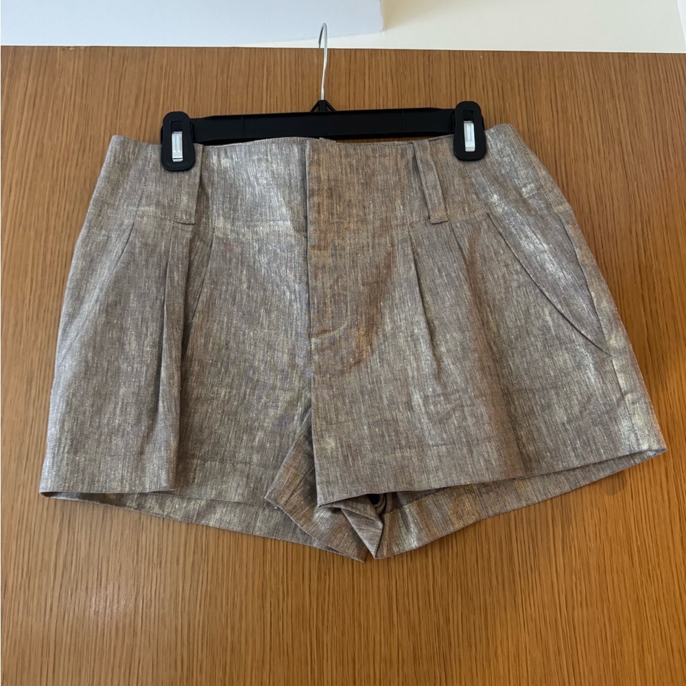 Stylish Gold Women's Shorts